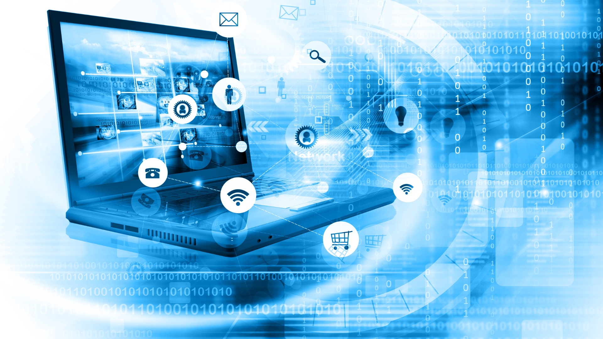 laptop, touchpoints, binary backdrop Professional Services
